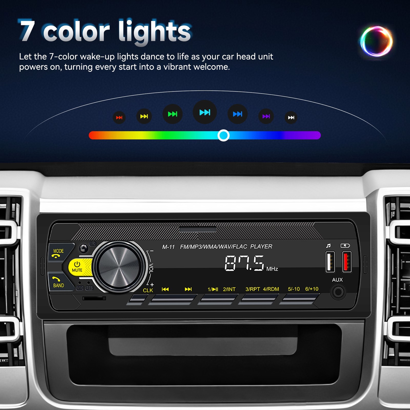 Audio Systems 616UAB Car Stereo, Bluetooth, MP3, USB, Aux In, AM/FM Radio