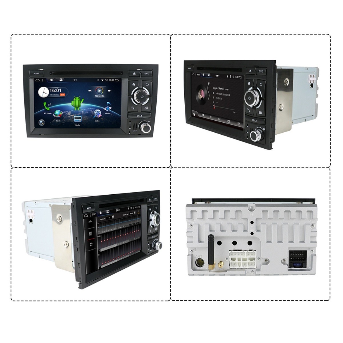 For Audi A4 B6 B7 2002-08 Android 12 Car Radio DVD GPS NAVI WIFI SWC Carplay USB