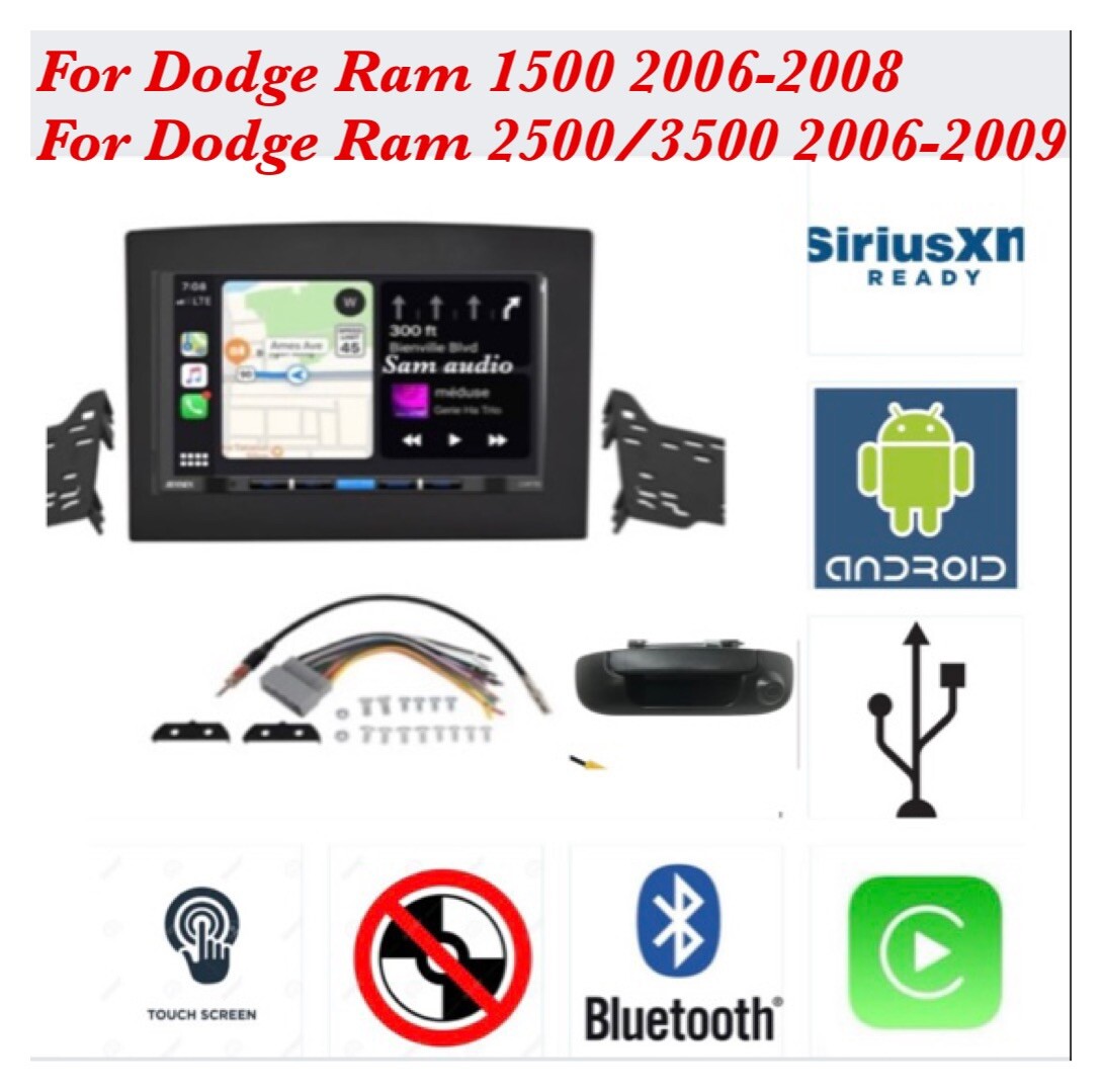 Jensen Stereo Radio Bluetooth W Backup Camera for Dodge Ram 1500 2006-2008