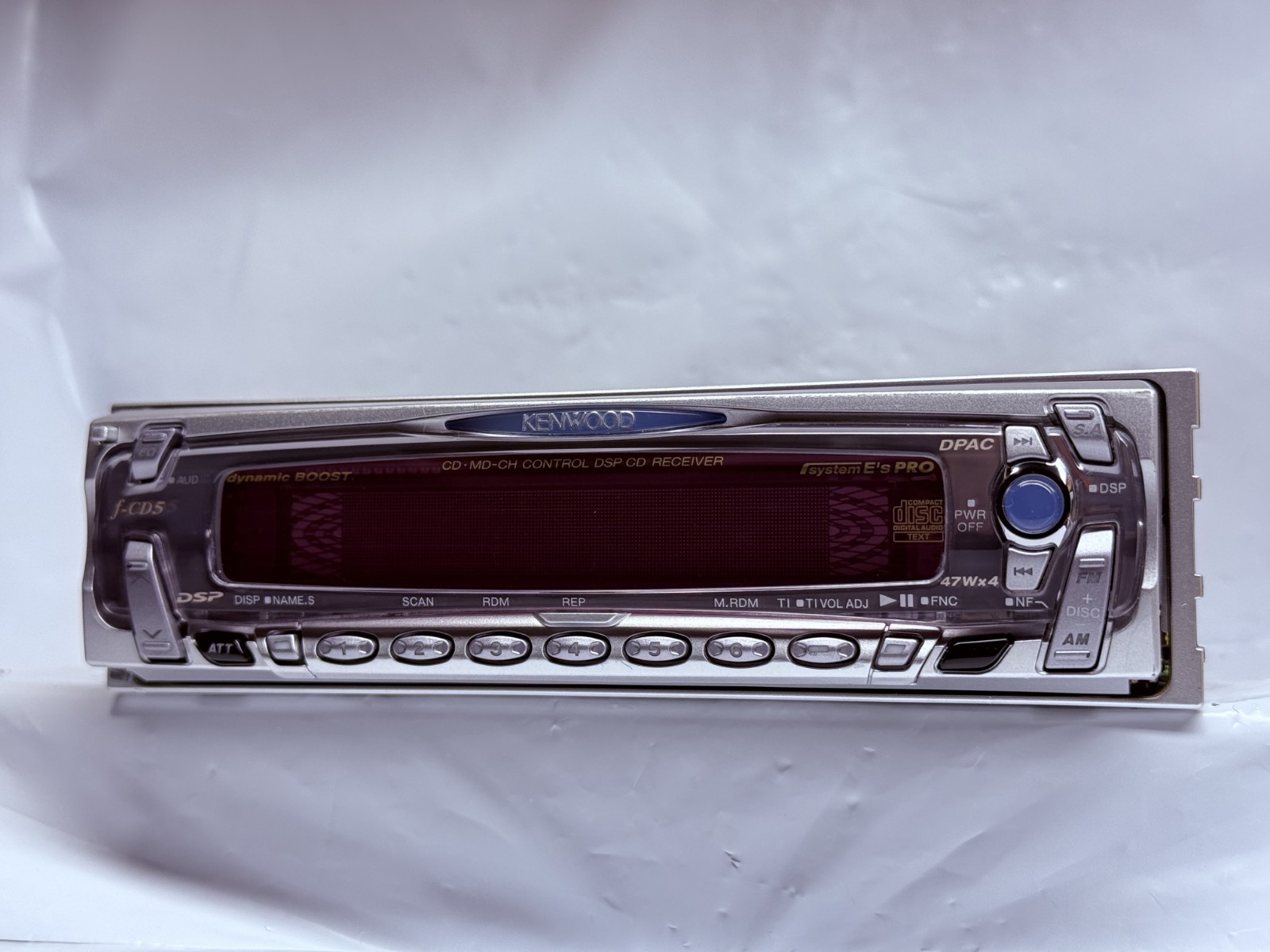 Kenwood f-CD5 JDM Car CD Player Receiver Japan w/ External Bluetooth Tested