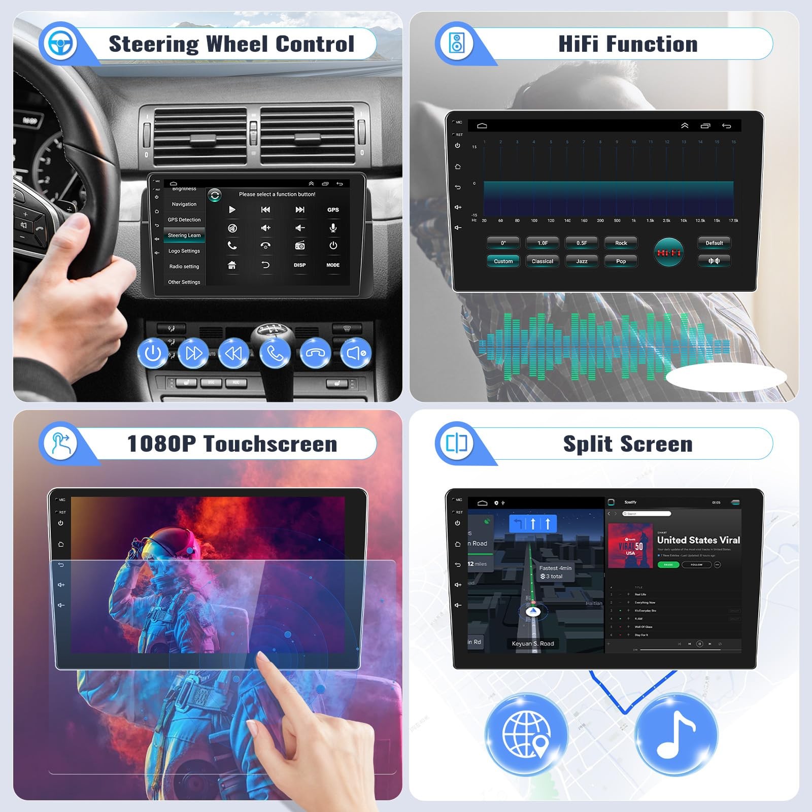 2G+64G Android Car Stereo Radio for Honda Fit Jazz 2008-2013 Right Drive CarP…