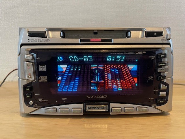 KENWOOD DPX-6100MD 2DIN CD MD Receiver CD MD CD playback OK MD malfunction