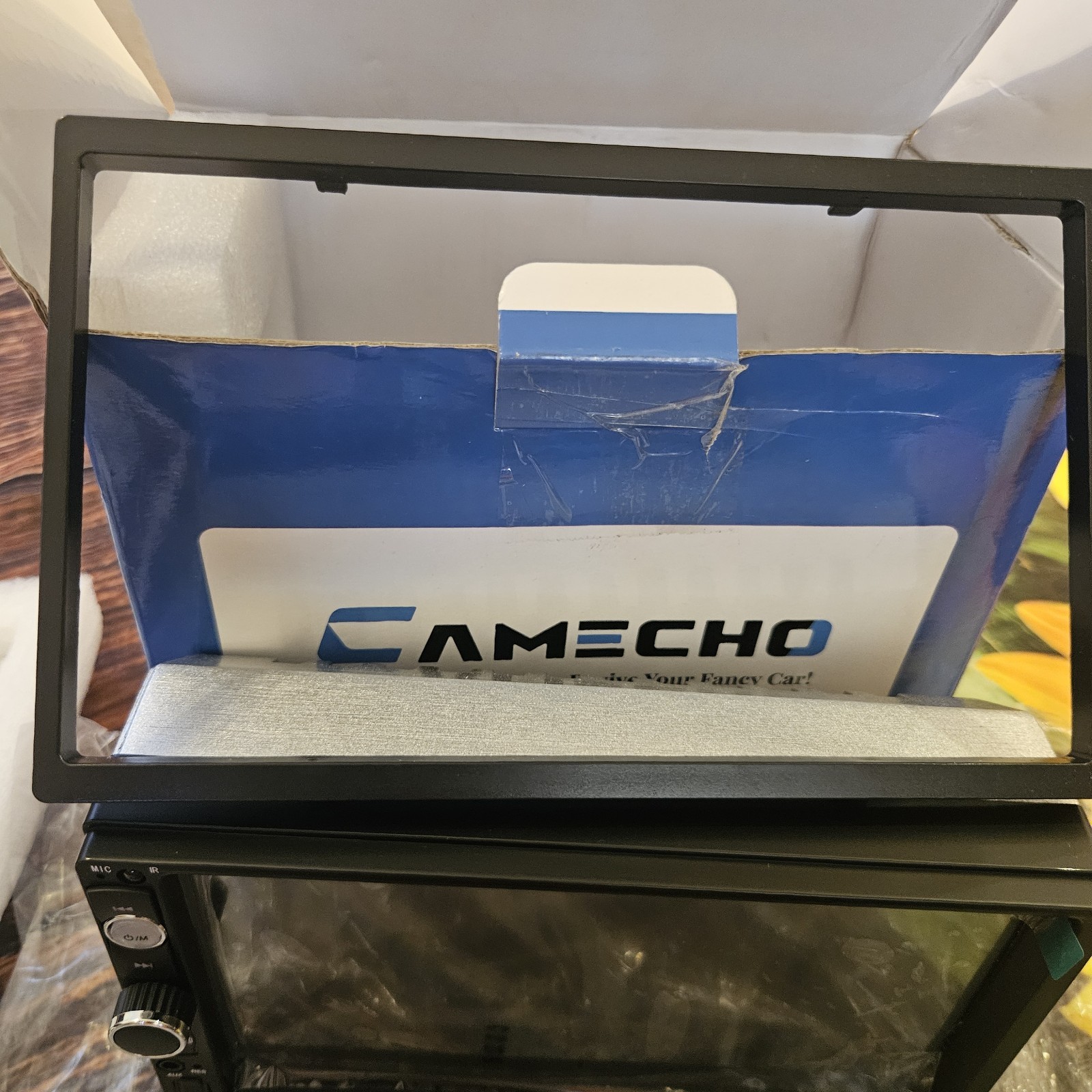 Open Box CAMECHO 7″ Double DIN Car Stereo Bluetooth Backup Camera (7023B)