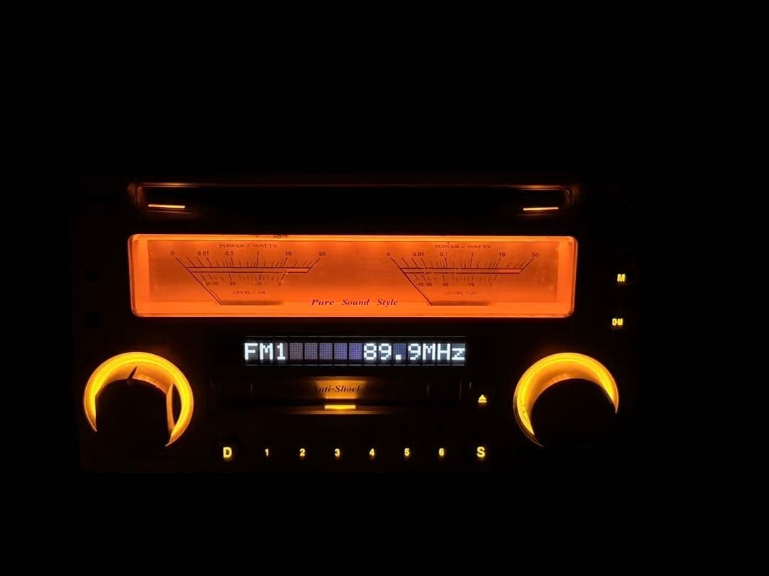 Panasonic CQ-VX5500D CD MD Mini Disc Player Car Audio stereo Tested from Japan