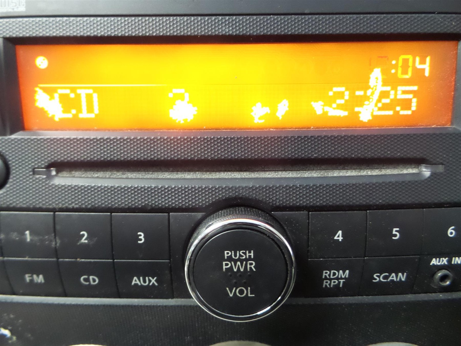 2010 – 2012 Nissan Altima Am Fm Cd Player Radio Receiver 28185 ZX11A
