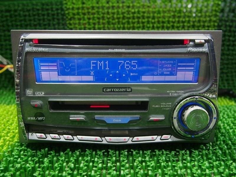 Pioneer Carrozzeria FH-P510MD 2DIN Car CD MD Receiver 50W x 4 Tested Working