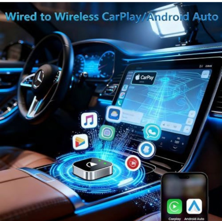 Wireless CarPlay Adapter 2026 Upgrade Wired CarPlay to Wireless, Mini USB Design