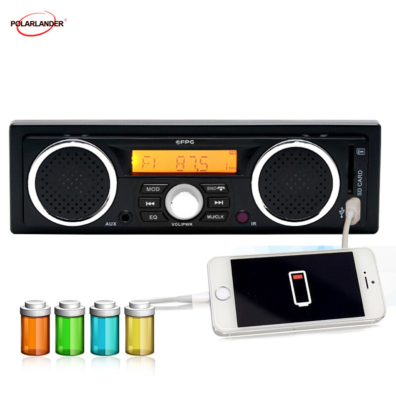 2.5Inch Built-in Speakers Car Radio Stereo In-Dash Bluetooth USB AUX MP3 Player