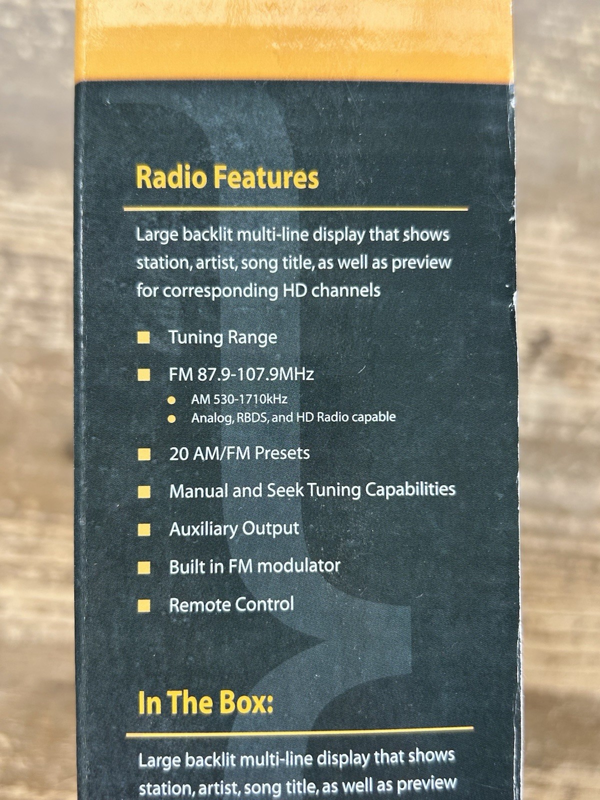 NEW Directed Electronics HD Car Connect Radio w/ Remote Model DMHD-1000 Open Box