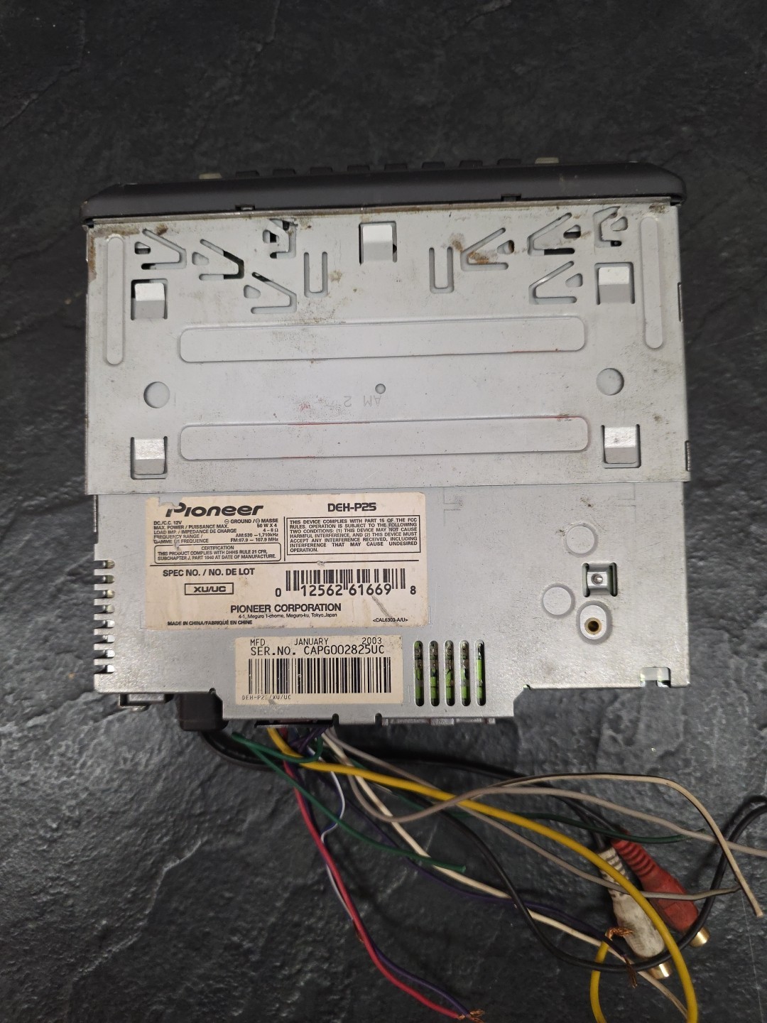 Pioneer DEH-P25 Pioneer Premier – Untested WMA/MP3/AAC MOSFET 50Wx4