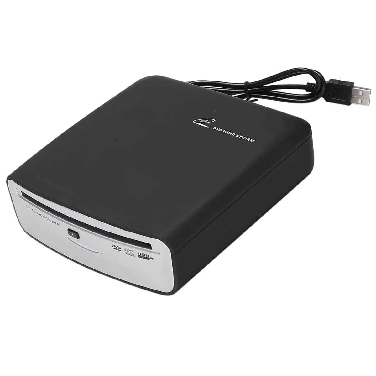 Portable Car CD Player | External USB Vehicle for Android black