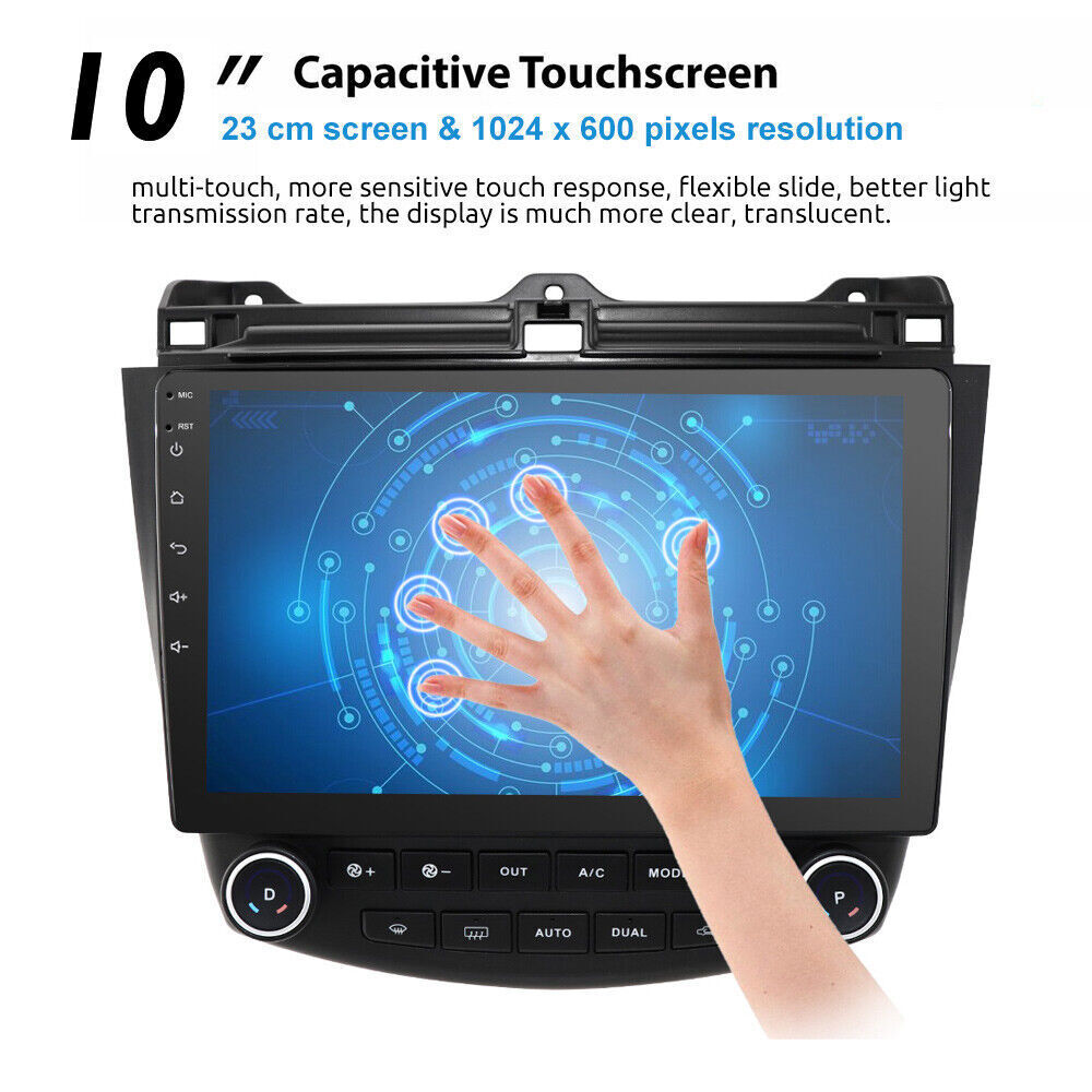 For Honda Accord 2003-2007 Apple CarPlay Android 15 Car Stereo Radio GPS FM RDS
