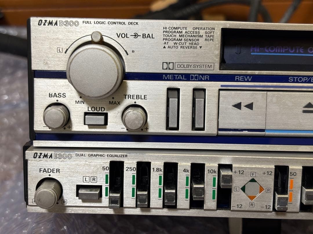 National OZMA Twilight Zone CX-D3007D CX-E300D CX-M701DK JDM Vintage Audio Set