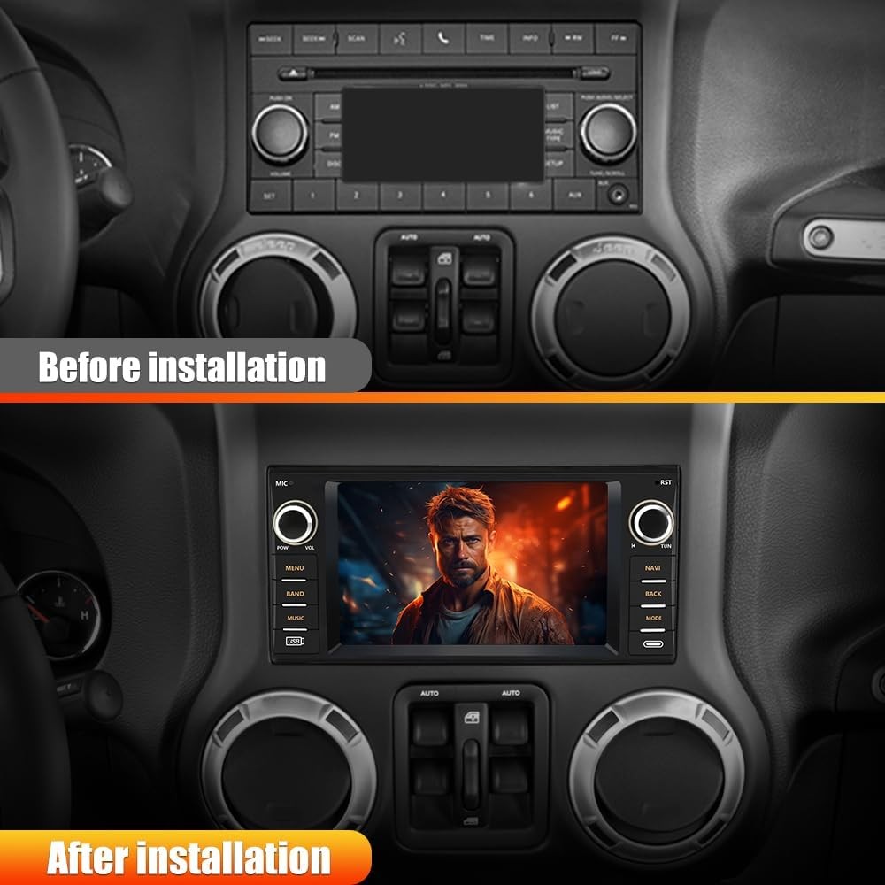 Junsun 2GB+32GB Jeep Wrangler 2007-2018 Car Radio