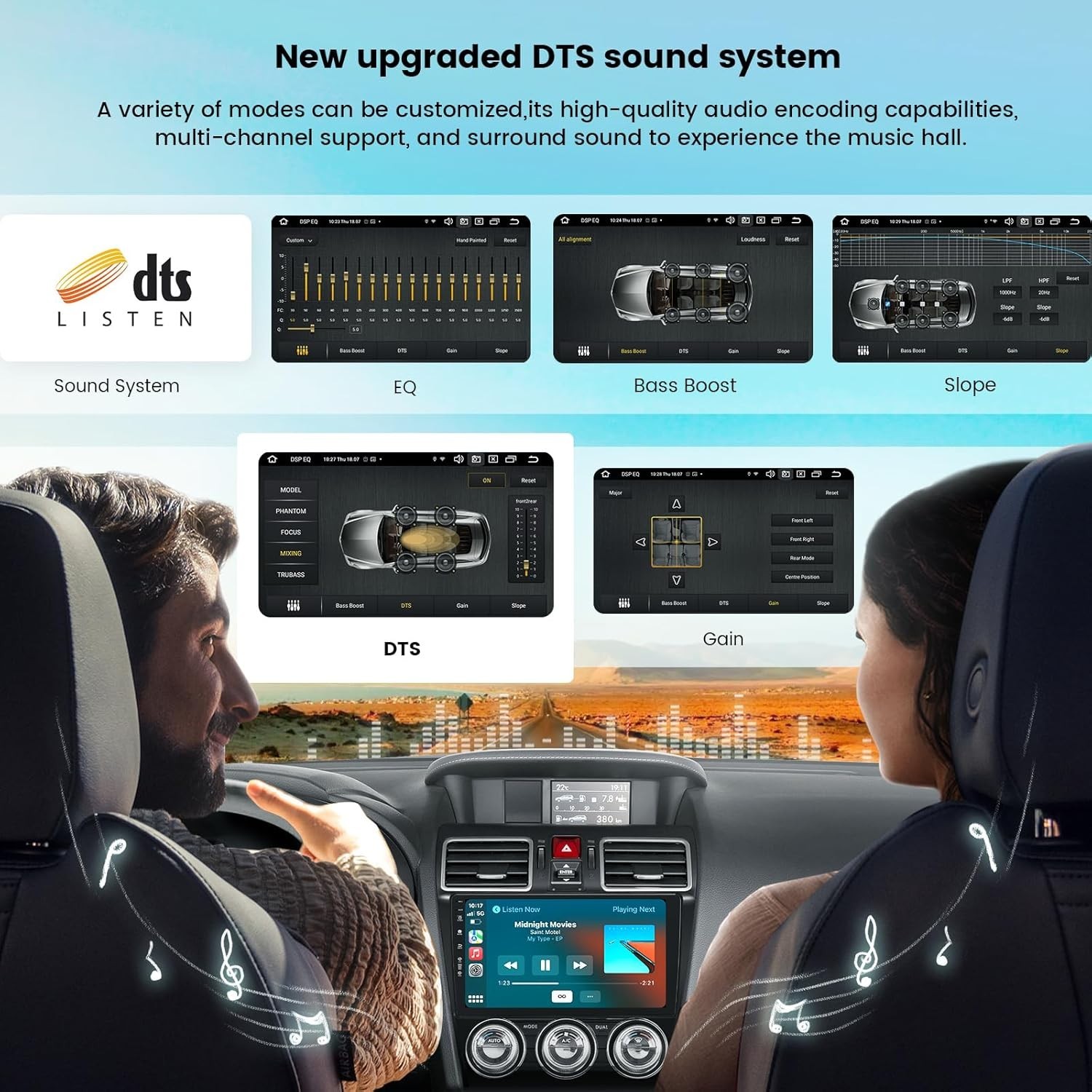 Roadanvi 9″ Car Head Unit for Subaru Forester WRX 2015-2021 Navigation Radio GPS