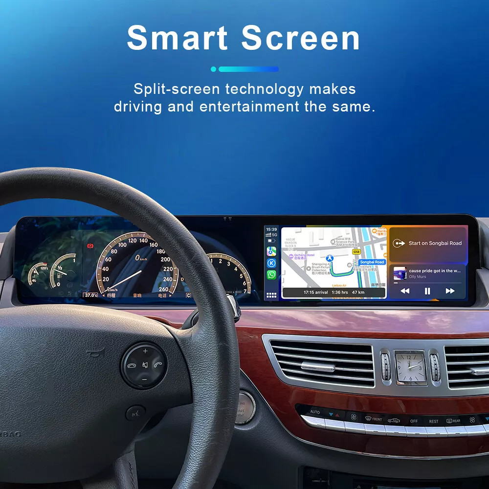 12.3″ Android Car Radio Stereo Carplay Multimedia For Benz S Class W221 2005-13