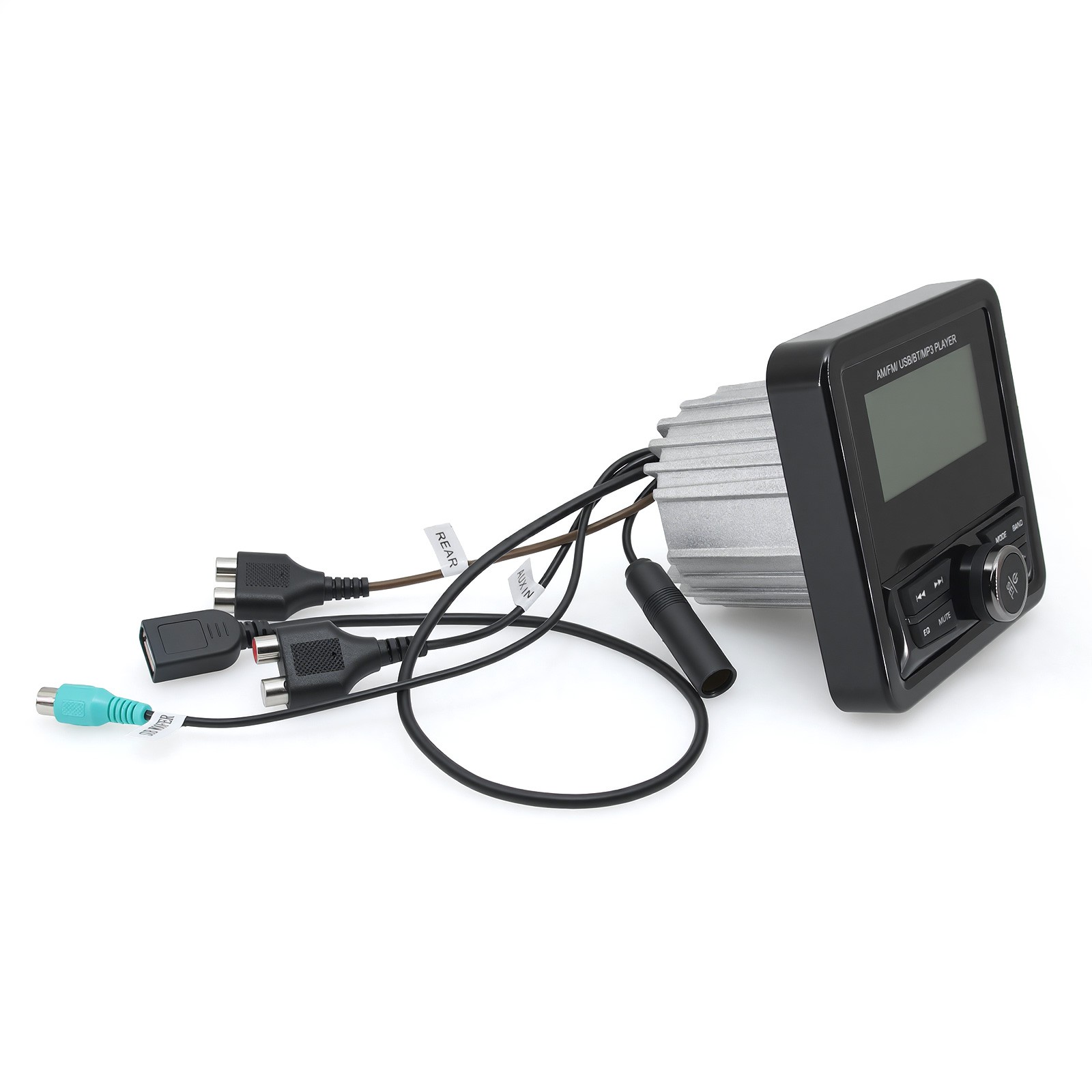 Marine Digital Media Receiver Bluetooth Waterproof LCD Display Boat Radio System