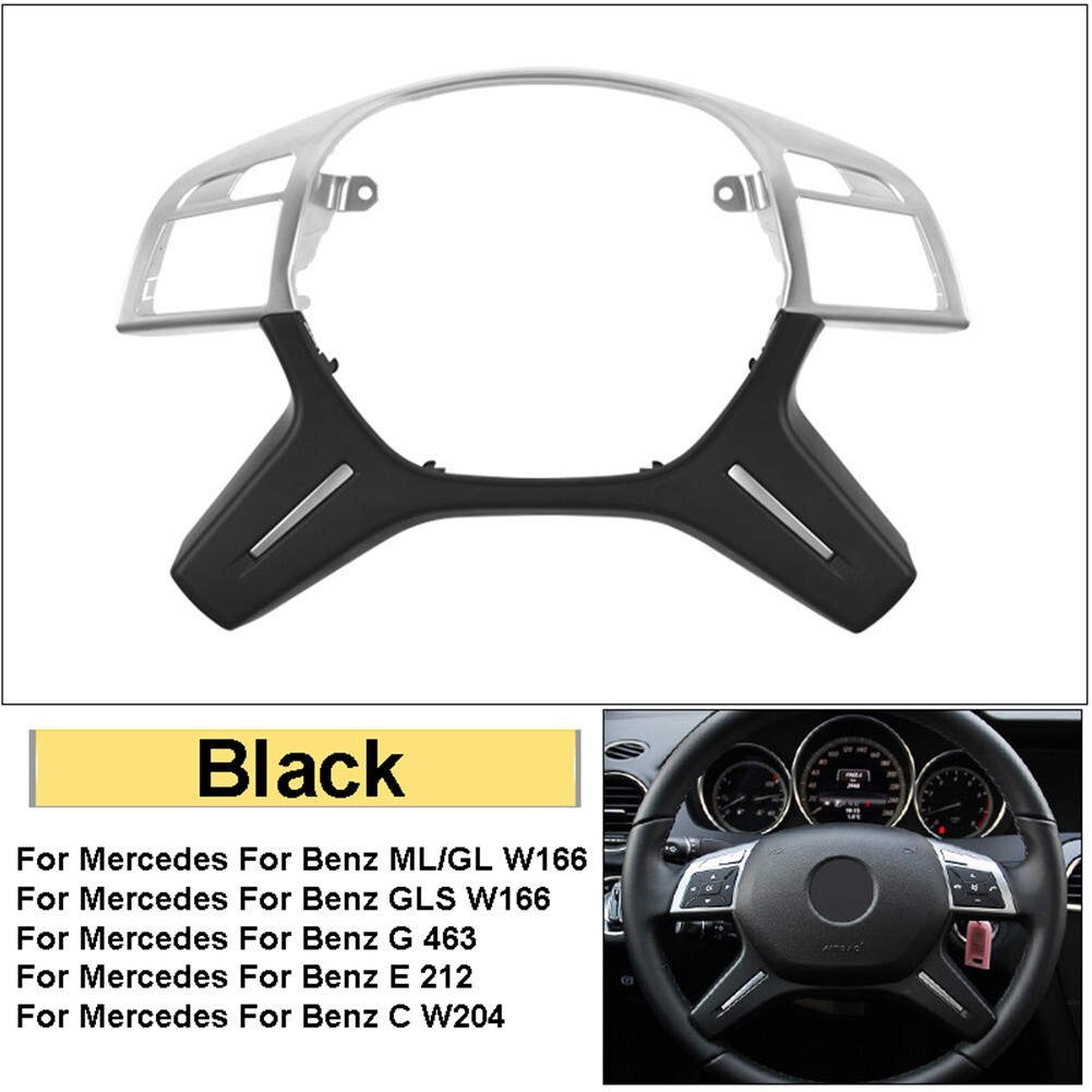 For Mercedes ML GL GLS W166 W204 W212 Car Steering Wheel Center Bezel Cover Trim