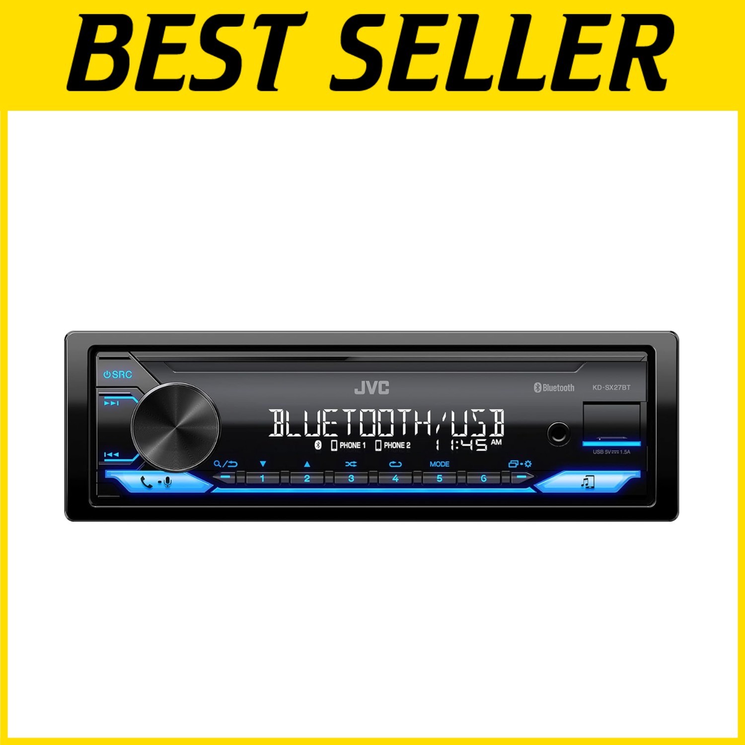 KD-SX27BT Car Stereo: Bluetooth, 100W Digital Media Receiver