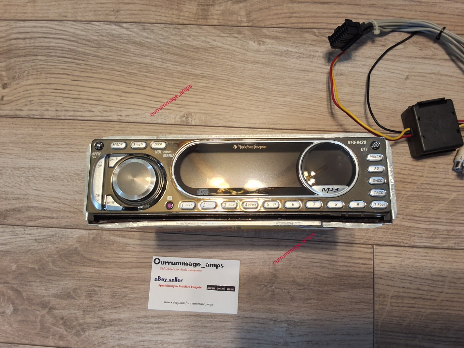 Rockford Fosgate RFX-9420 Car Audio CD PLAYER OLD SCHOOL RARE