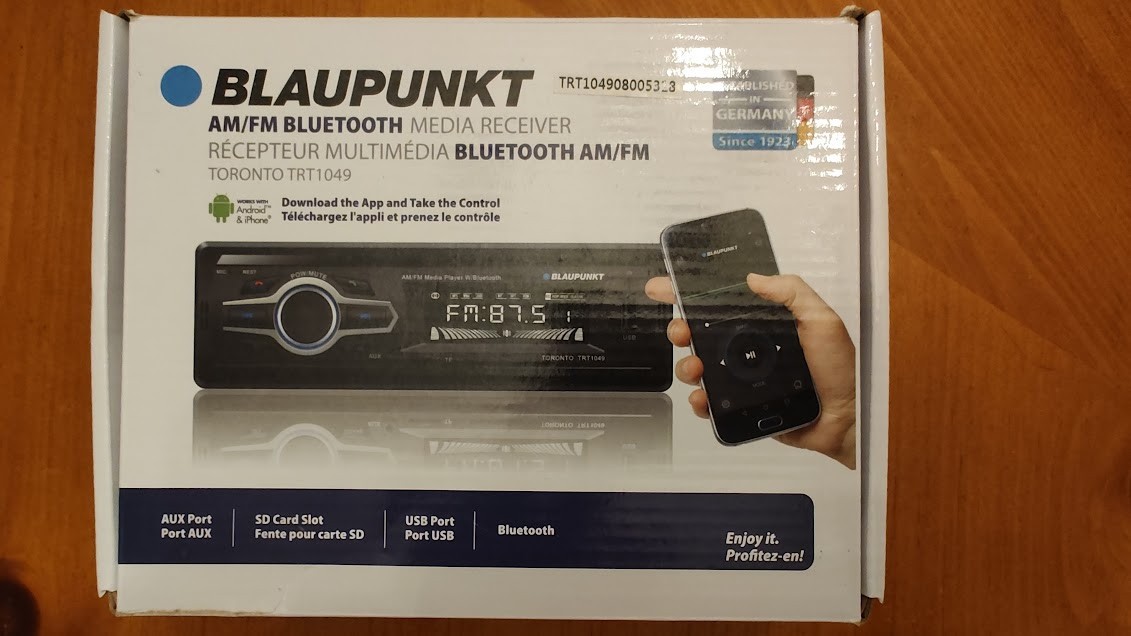 Blaupunkt Toronto TRT 1049 AM/FM Bluetooth Media Receiver Brand New in Box NICE!