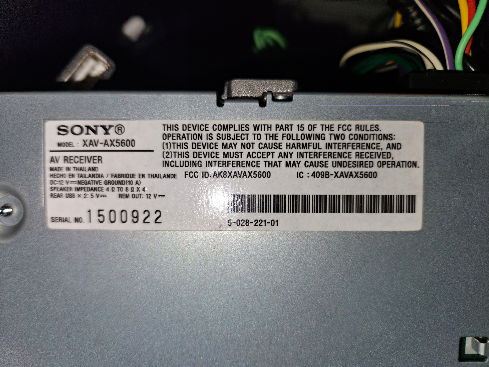 Sony XAV-AX5600 2 DIN AV Receiver Apple CarPlay Android Auto BT USB HDMI