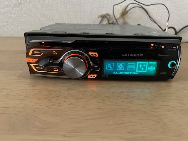 Pioneer Carrozzeria DEH-770 1Din Car Audio CD Player Operation Confirmed