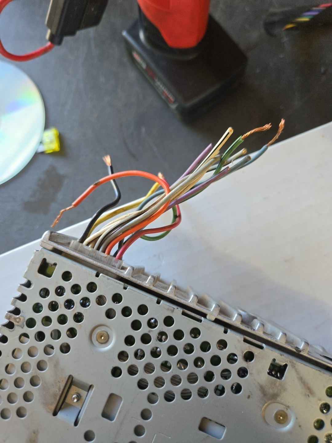 Alpine CDA-9807 CD Player In Dash Receiver For Parts