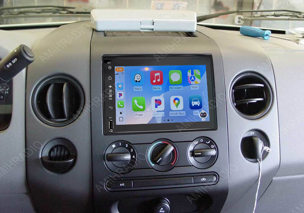 For 2004 2005-2008 Ford F150 Double Din Radio Android 15 Stereo Wifi CarPlay SWC