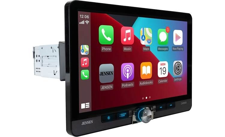 NEW Jensen CAR1013 1-DIN Digital Media Car Stereo w/ 10.1″ Touchscreen, CarPlay