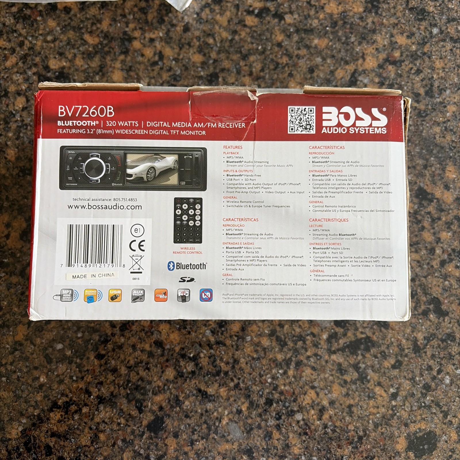 Boss Audio Systems BV260B Open Box Unused