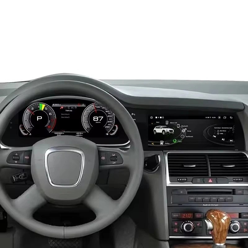 12.3″ Dual Screen For Audi Q7 4L 2005-2015 Digital Cluster CarPlay 4+64GB Radio