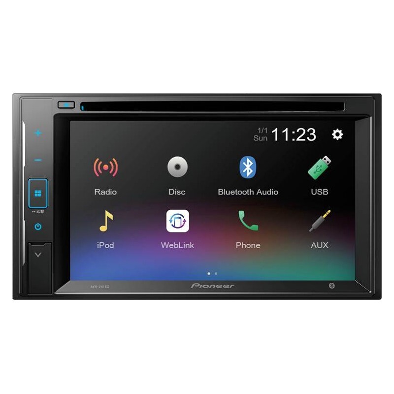 NEW Pioneer DMH-241EX 6.2″ Touchscreen Digital Media Receiver w/ Bluetooth