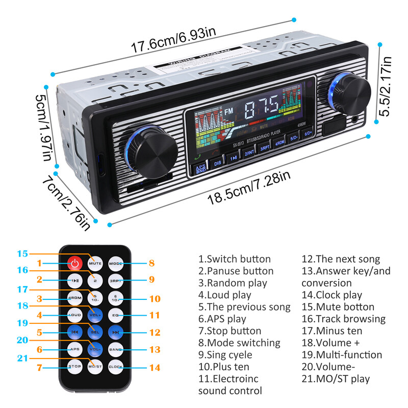 7″ Double 2DIN Android/IOS Car Stereo MP5 Player GPS Radio Bluetooth WiFi+Camera