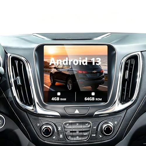 Qualcomm 8-Core Head Unit Car Radio Upgrade for 2017 Chevy Equinox, Manual AC