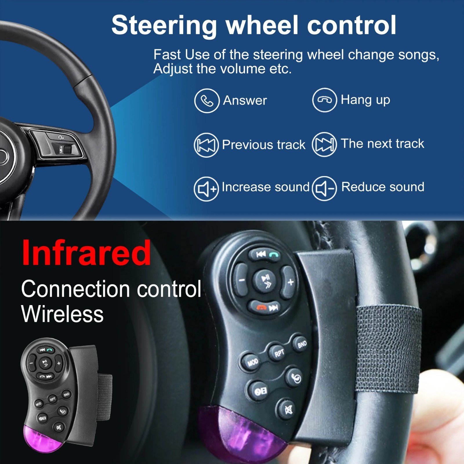 Single 1Din 7″ Touch Screen Stereo Bluetooth Radio Car Apple/Android Carplay GPS