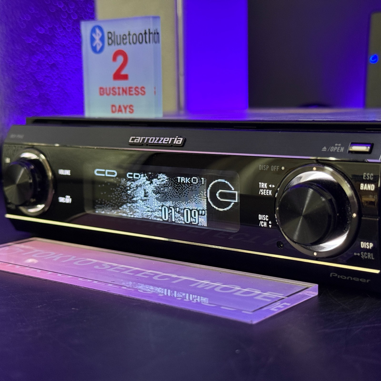 Pioneer Carrozzeria DEH-P940 CD Player DSP SFC AUX 1DIN Added BT Tested In Stock