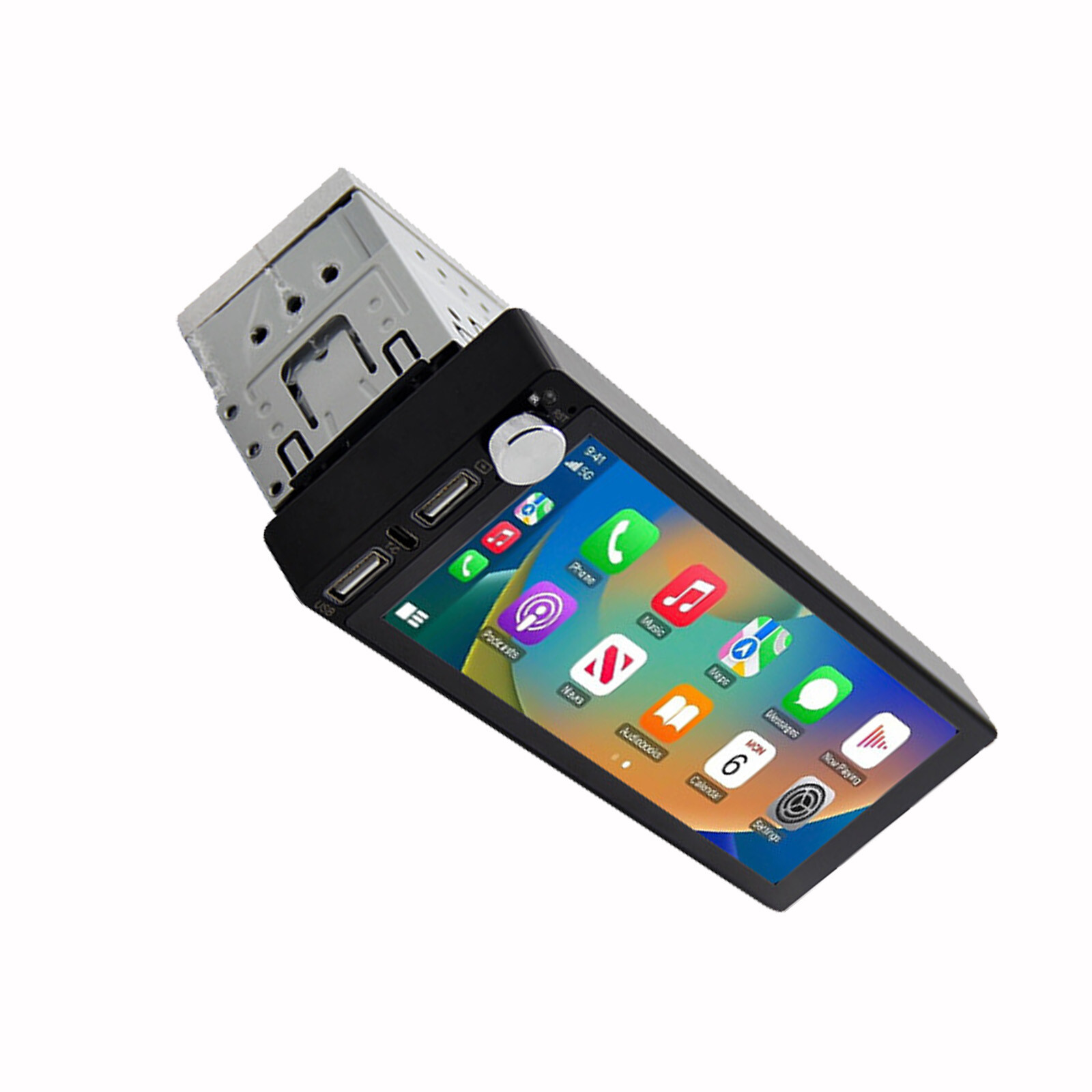 Single Din Car Stereo Wireless Apple CarPlay 6.9″touchscreen Radio Bluetooth USB