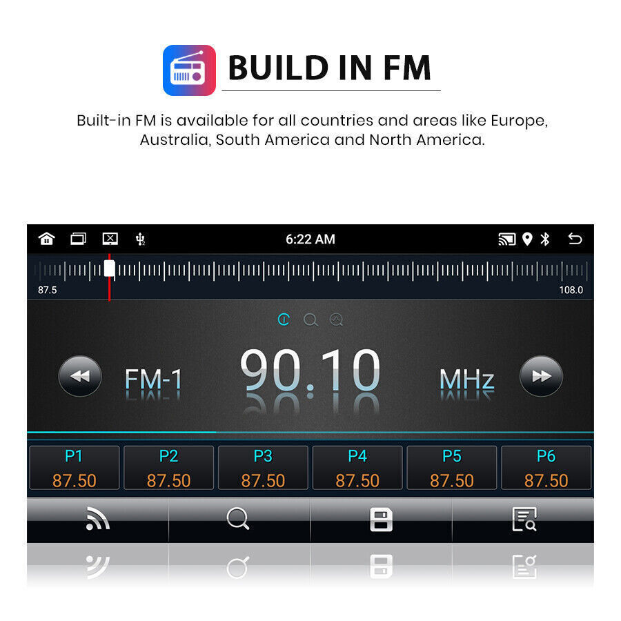 For Honda Civic 2006-2011 Apple CarPlay Android Car Stereo Radio GPS Navi 64G
