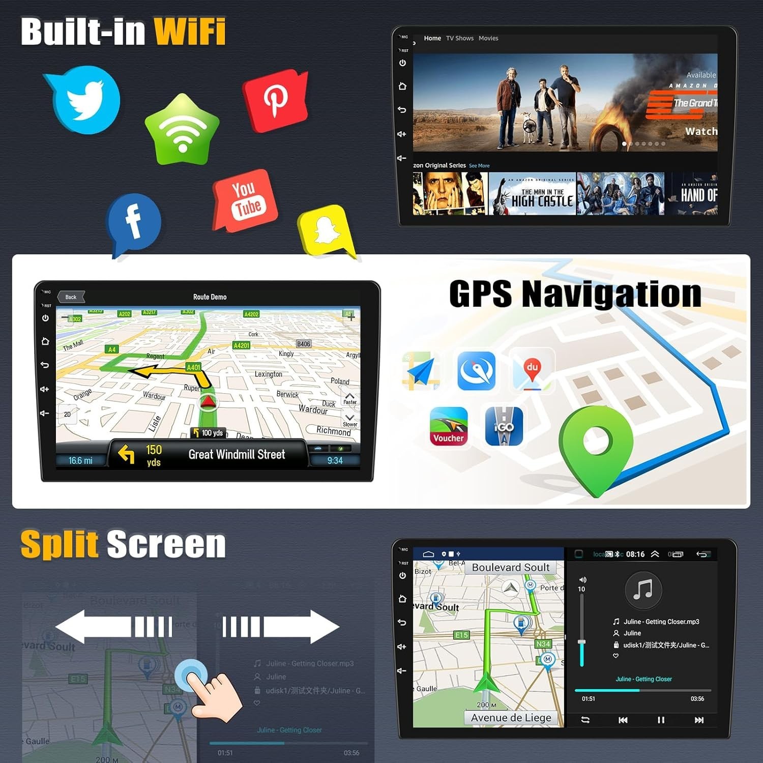 2+64G] Android 13 Car Stereo for Mitsubishi Outlander Sport 2011-2017/ASX 201…