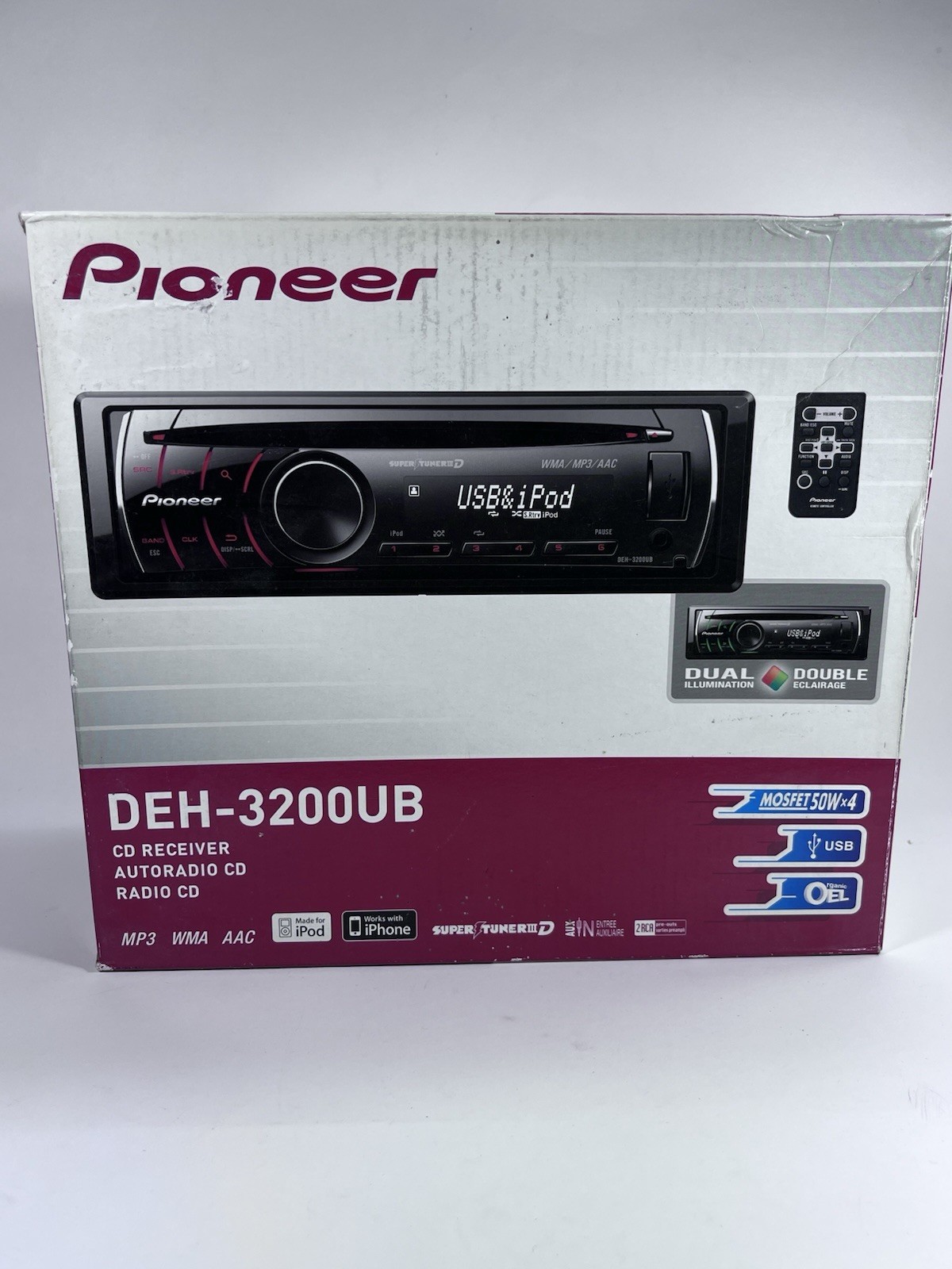 Pioneer DEH-3200UB CD Player/USB In Dash Receiver BRAND NEW