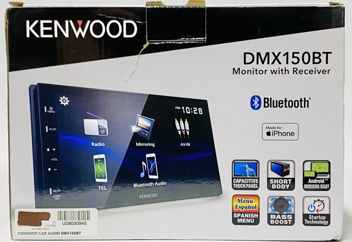 KENWOOD DMX150BT Touchscreen In Dash Car Radio w/ Bluetooth (UD8030945)