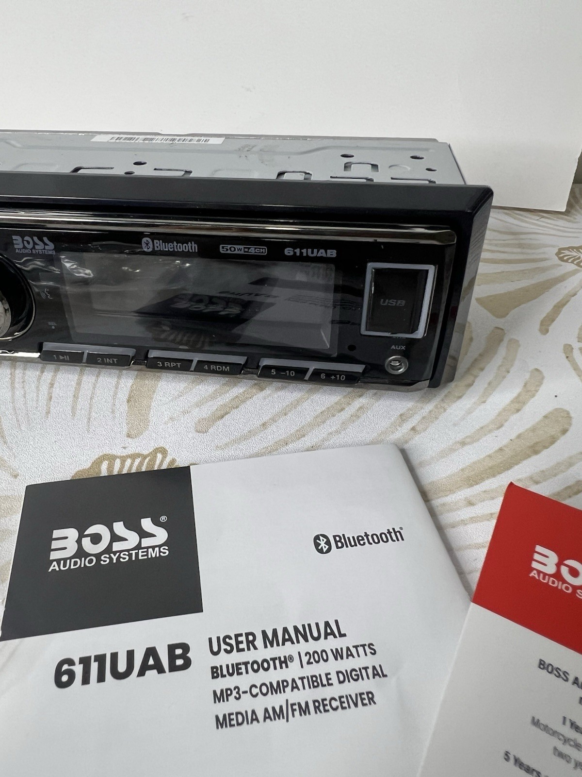 BOSS Audio Systems 611UAB Car Stereo System – Single Din, Bluetooth Black