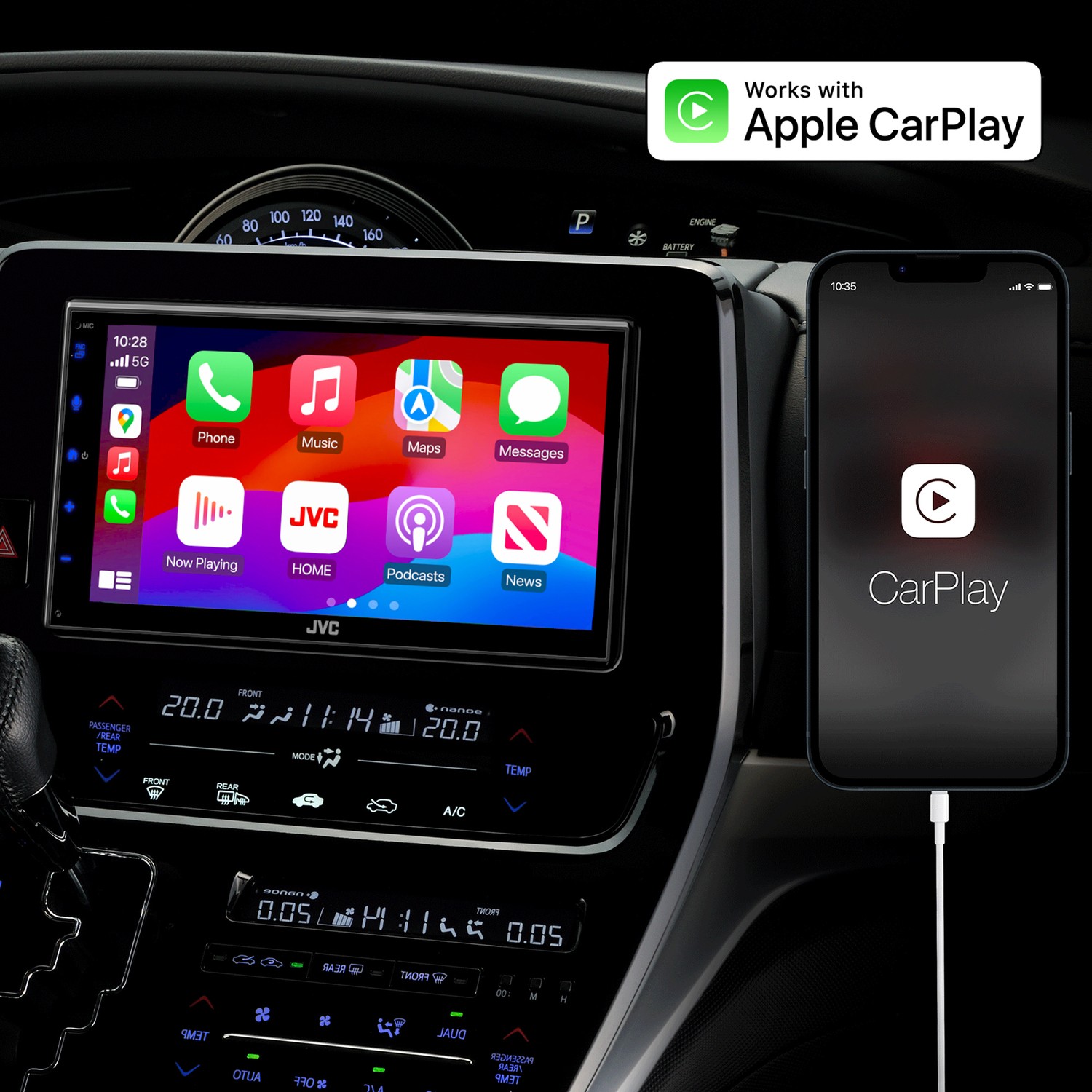 KW-M590BT 6.8-In. Car In-Dash Unit, Double-DIN/Single-DIN Short Chassis…