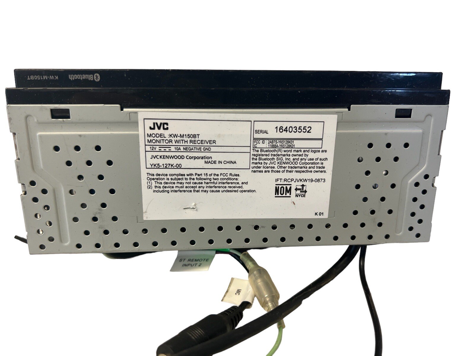 JVC KW-M150BT Bluetooth Car Digital Media Player for Bart or not working