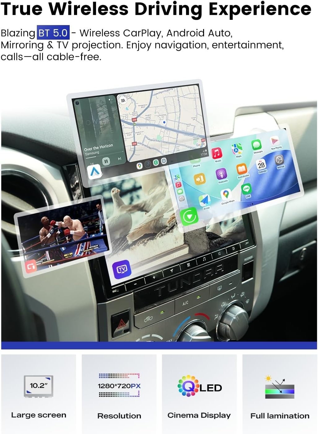 Dasaita Tundra Head Unit for 2014-2021 Toyota Tundra Upgrade 6+64G FM/AM Radio