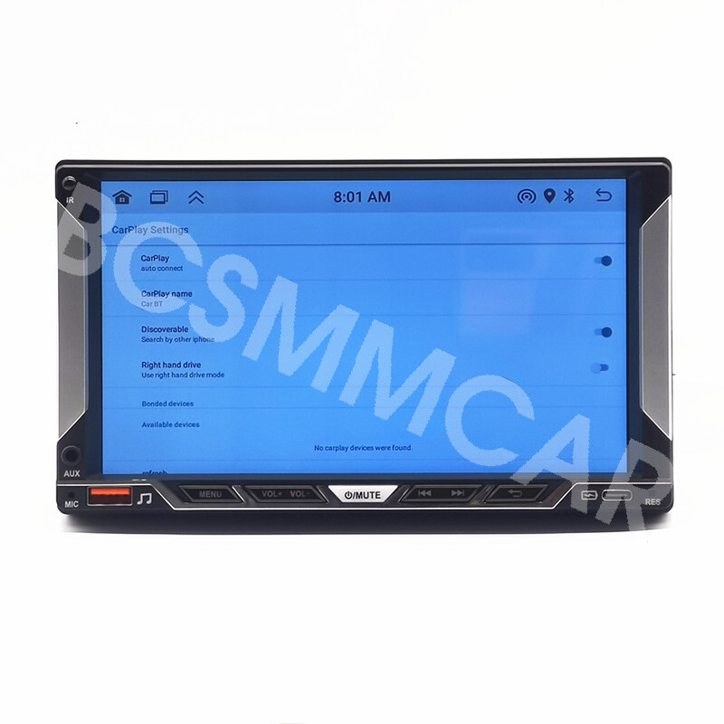 7 inch 2Din Car Multimedia MP5 Player GPS WiFi For CarPlay Android Auto FM AUX