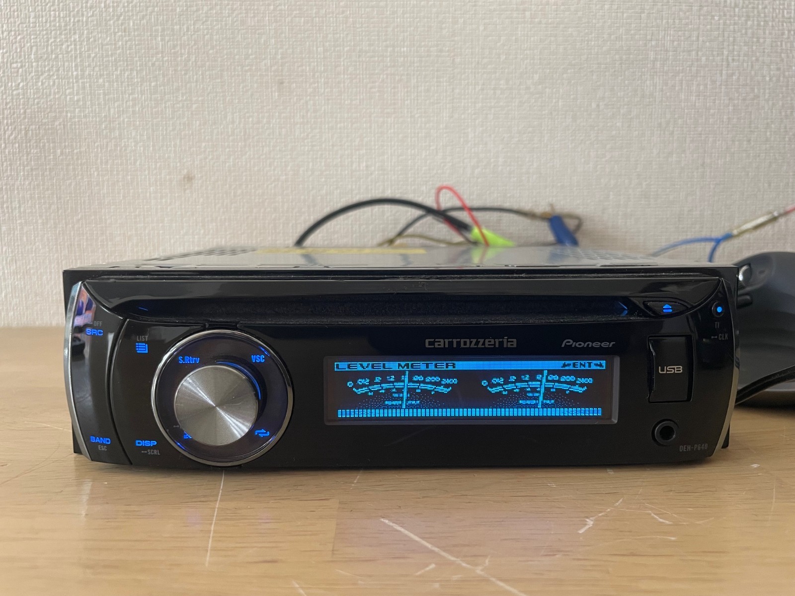 Pioneer Carrozzeria DEH-P640 Car Audio 1DIN CD Player Confirmed Operation