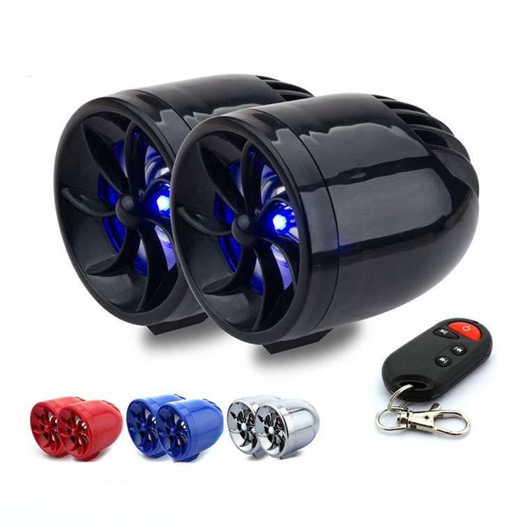 2PCS Motorcycle Audio MP3 With FM radio USB TF AUX in Bluetooth Waterproof IPX4
