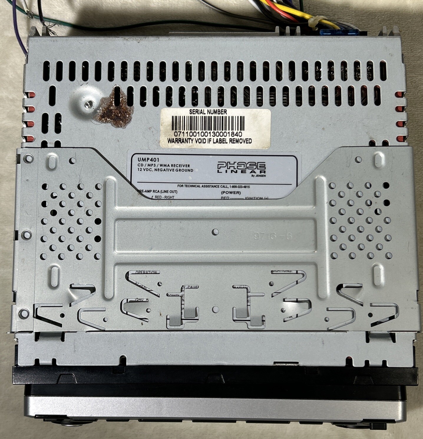 Phase Linear By Jensen UMP401 Car CD Player W/ Remote MP3 WMA